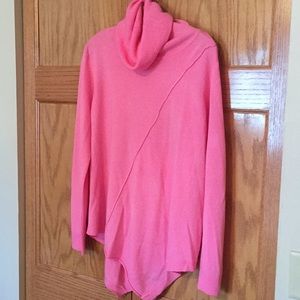 Bubblegum Pink Turtleneck Sweater